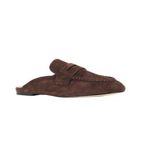 LPA Alessandro Mules in Brown 6.5 Womens Suede Flats Slides Loafers
